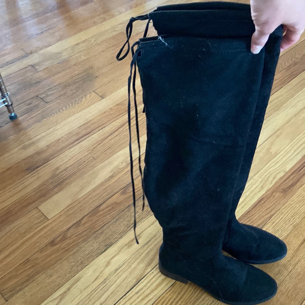 Black over the knee boots